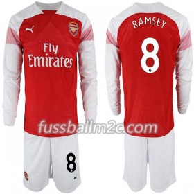 Fußballtrikots Arsenal Aaron Ramsey 8 Kinder Heim Trikotsatz 2018-2019 Langarm